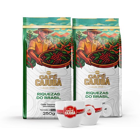 Combo Cajubá Riquezas do Brasil + Xícaras