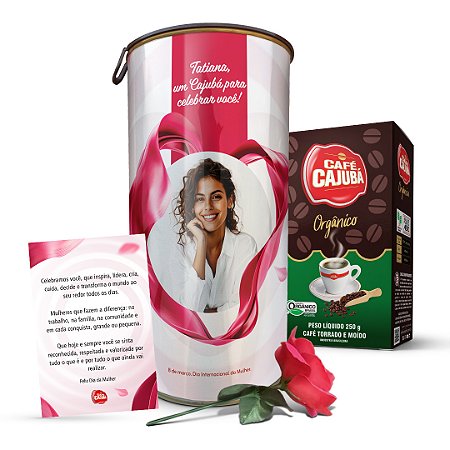 Kit Lata Dia das Mulheres + Cajubá Orgânico 250g
