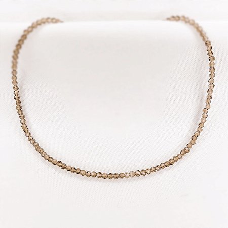 Choker Cristais Verde Oliva