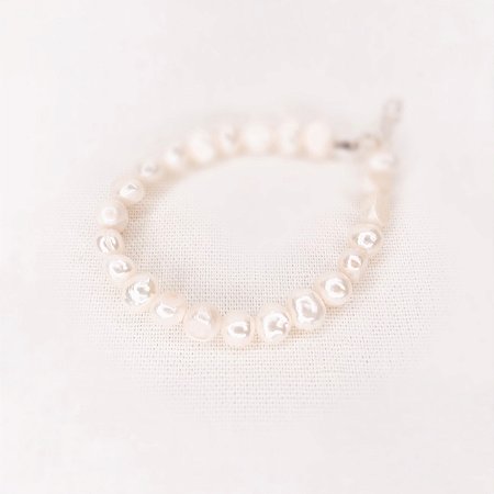 Pulseira Pérolas Naturais Barrocas M