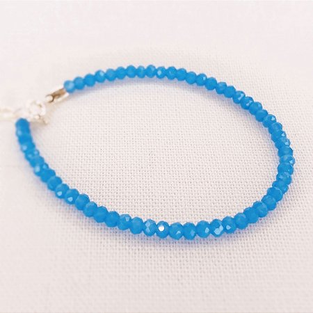 Pulseira Cristais na Cor Lilás