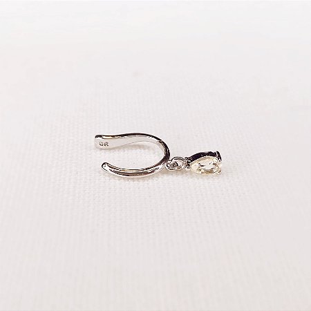 Piercing Fake Pingente Cor Citrino