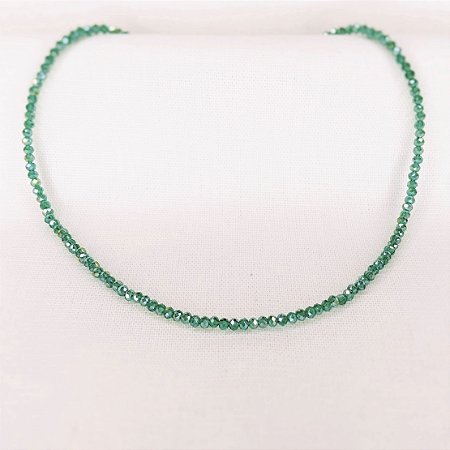 Choker Cristais Cor Verde