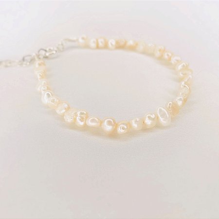 Pulseira Pérolas Naturais Barrocas P