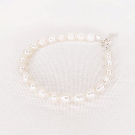 Pulseira Pérolas Arroz Naturais