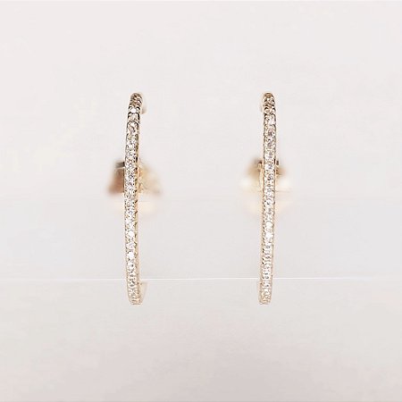 Ear Hook Line Cravejada Gold