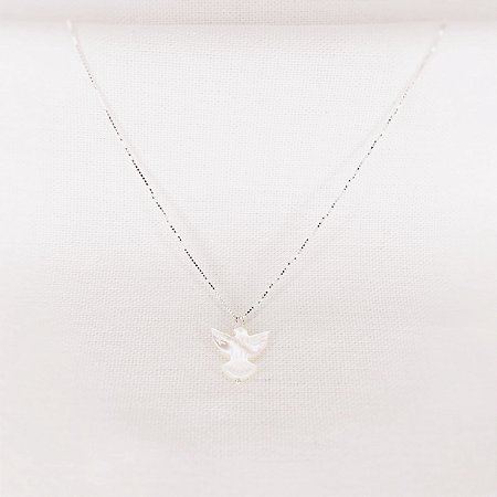 Colar c/ Pingente de Espírito Santo de Madrepérola