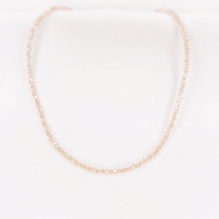 Choker de Cristais na Cor Nude