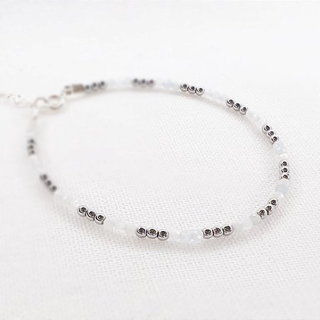 Pulseira de Hematitas e Água Marinha