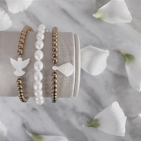 Pulseira de Pérolas Arroz