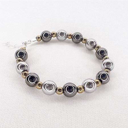 Pulseira de Esferas de Hematitas