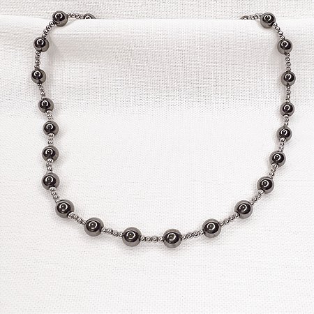 Choker de Esferas de Hematitas