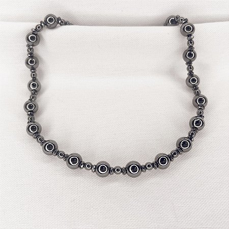 Choker de Hematitas Naturais