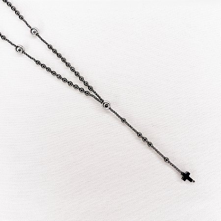 Colar Terço de Hematitas