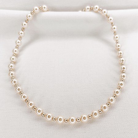 Choker Mix de Pérolas Gold