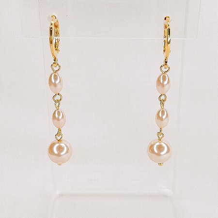 Argola c/ Mix de Pérolas Gold