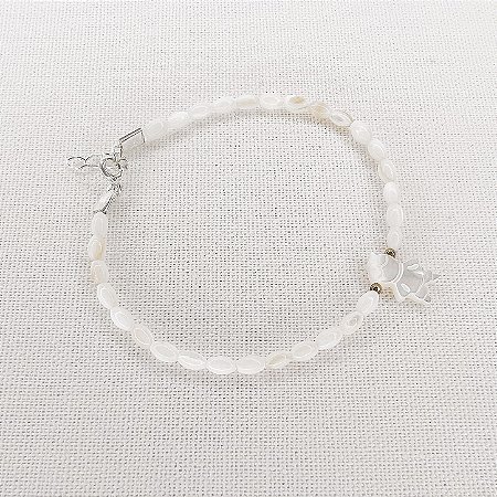 Pulseira Menino de Madrepérolas e Hematitas Douradas