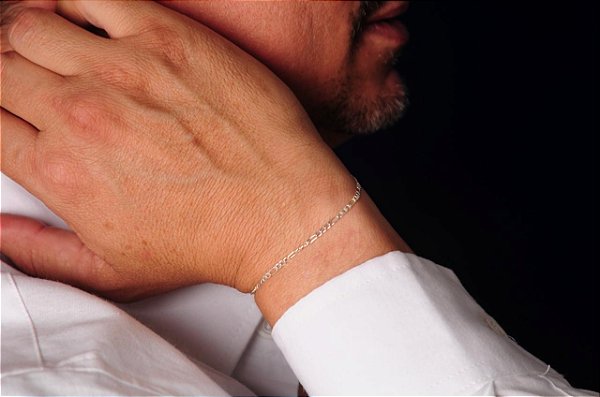 PULSEIRA ELO GRUMET  PRATA 925