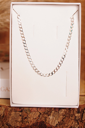 COLAR GRUMET 60 CM PRATA 925