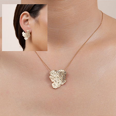 Conjunto colar e brincos