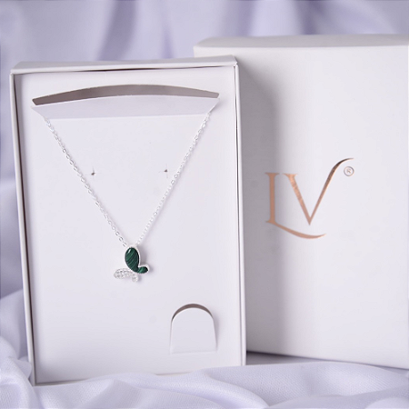 Colar Van cleef Borboleta em prata 925