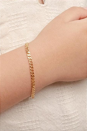 Pulseira Masculina Infantil elo grumet