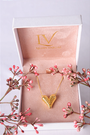 Colar coração liso