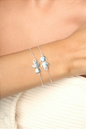 Pulseira menino ou menina em prata 925