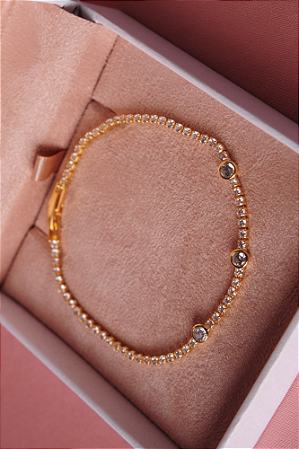 Pulseira riviera com fecho gaveta