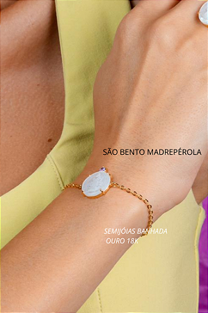 Pulseira São Bento Madrepérola