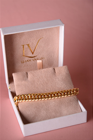 Pulseira grossa elos masculina