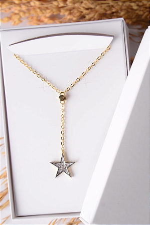Colar gravatinha estrela