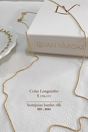 Colar esferas longuinho