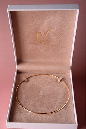 Colar aro liso dourado