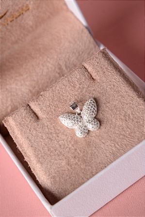 Pingente de borboleta prata 925