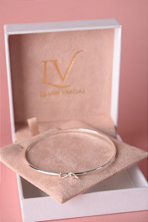 Bracelete liso prata 925