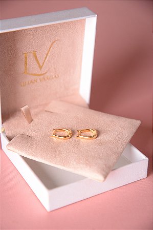 Brinco de argola lisa