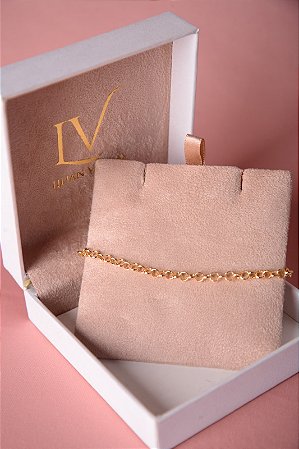 Pulseira elo português pequeno