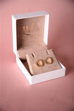 Brinco de argola lisa