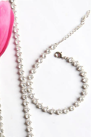 Pulseira Riviera pedra redonda