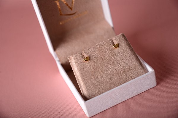 Brinco coração liso