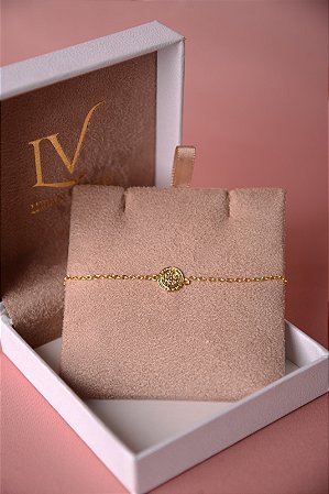 Pulseira mini elo medalha de São Bento