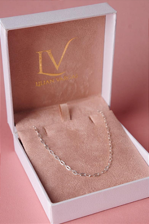 Corrente prata masculina