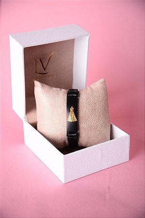 Pulseira em couro Nossa Senhora