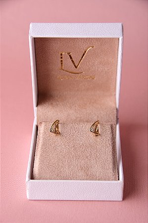 Brinco argola quadrada torcida