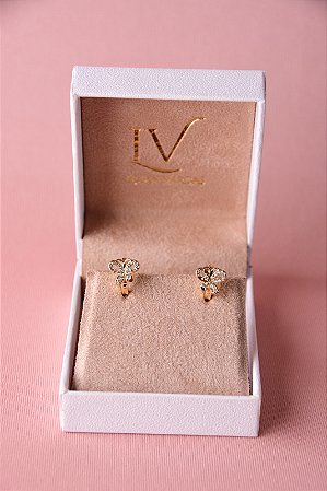 Brinco de argola borboleta