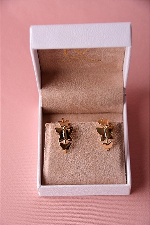 Brinco borboleta lisas