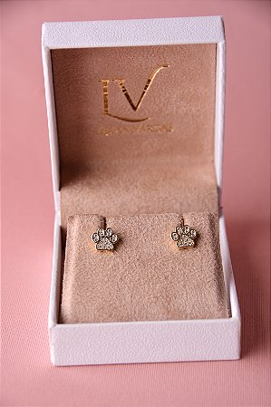 Brinco pata cravejado