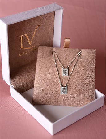 Colar escapulário prata 925