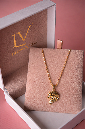 Colar Pingente Cavalo Banhado a Ouro 18K – Estilo Country Feminino